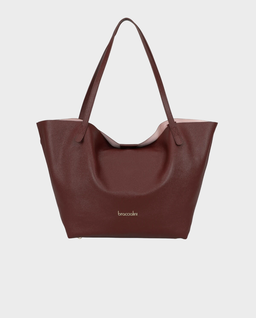Bordowa torba shopper Ariel - Image #0