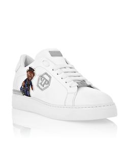 Białe sneakersy Low Top Teddy Doorman - Image #1