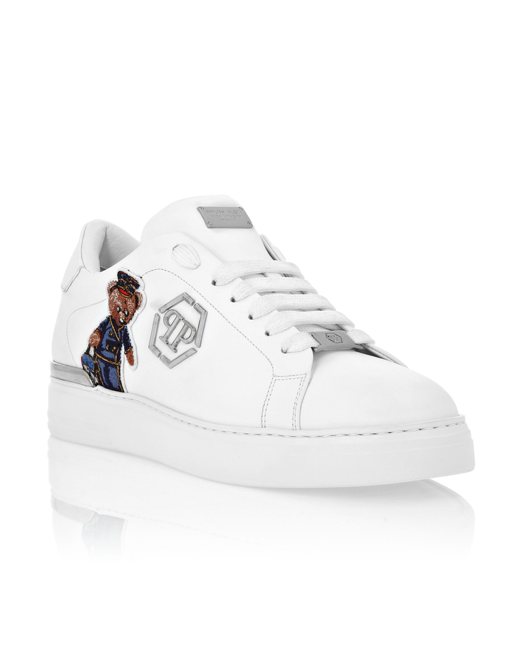 Białe sneakersy Low Top Teddy Doorman - Image #1