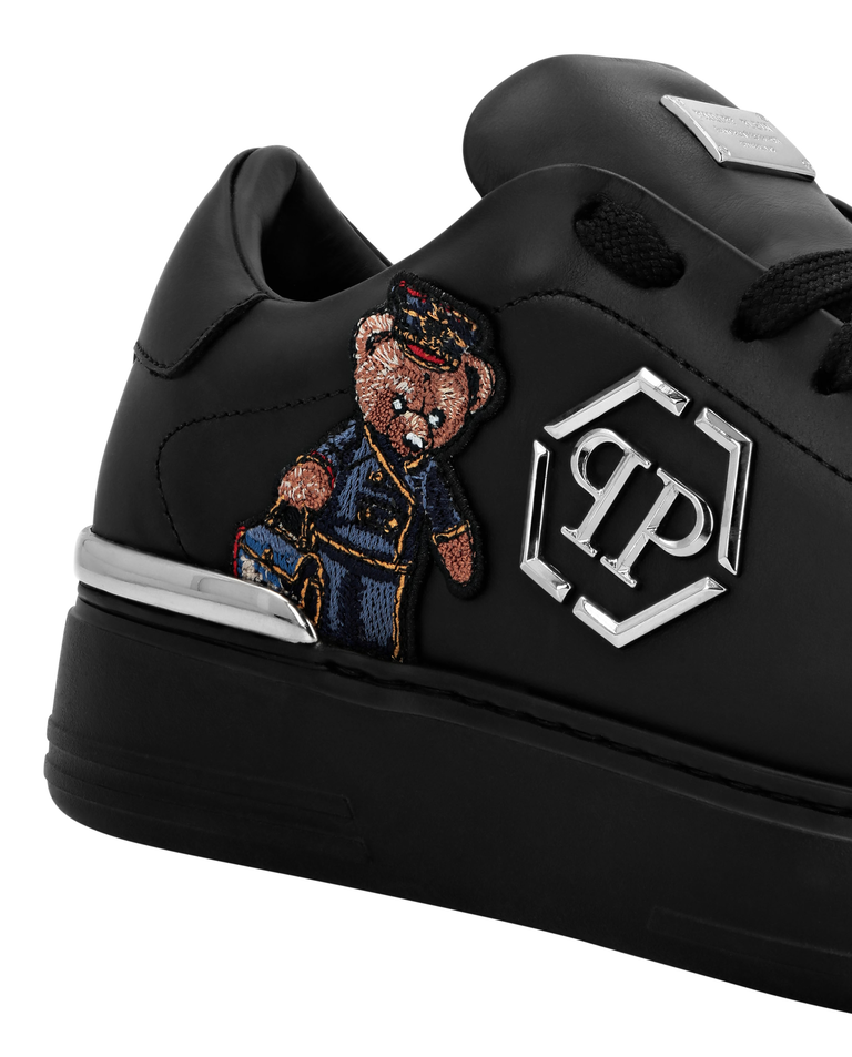 Czarne sneakersy Low Top Teddy Doorman - Image #2