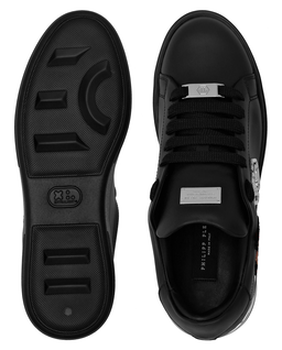Czarne sneakersy Low Top Teddy Doorman - Image #3
