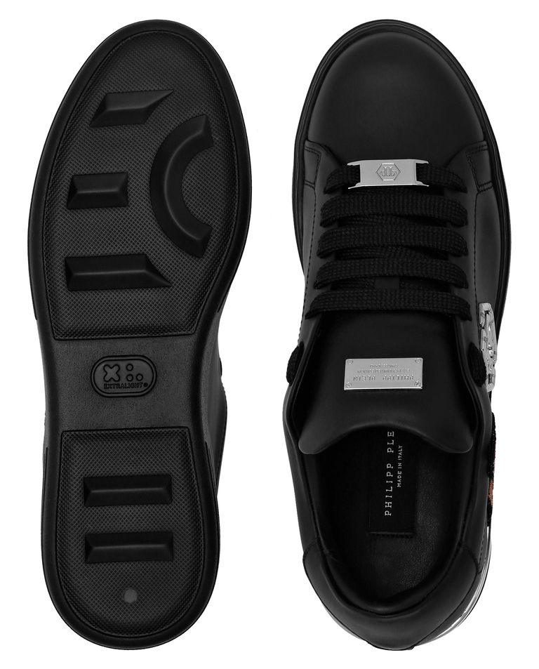 Czarne sneakersy Low Top Teddy Doorman - Image #3
