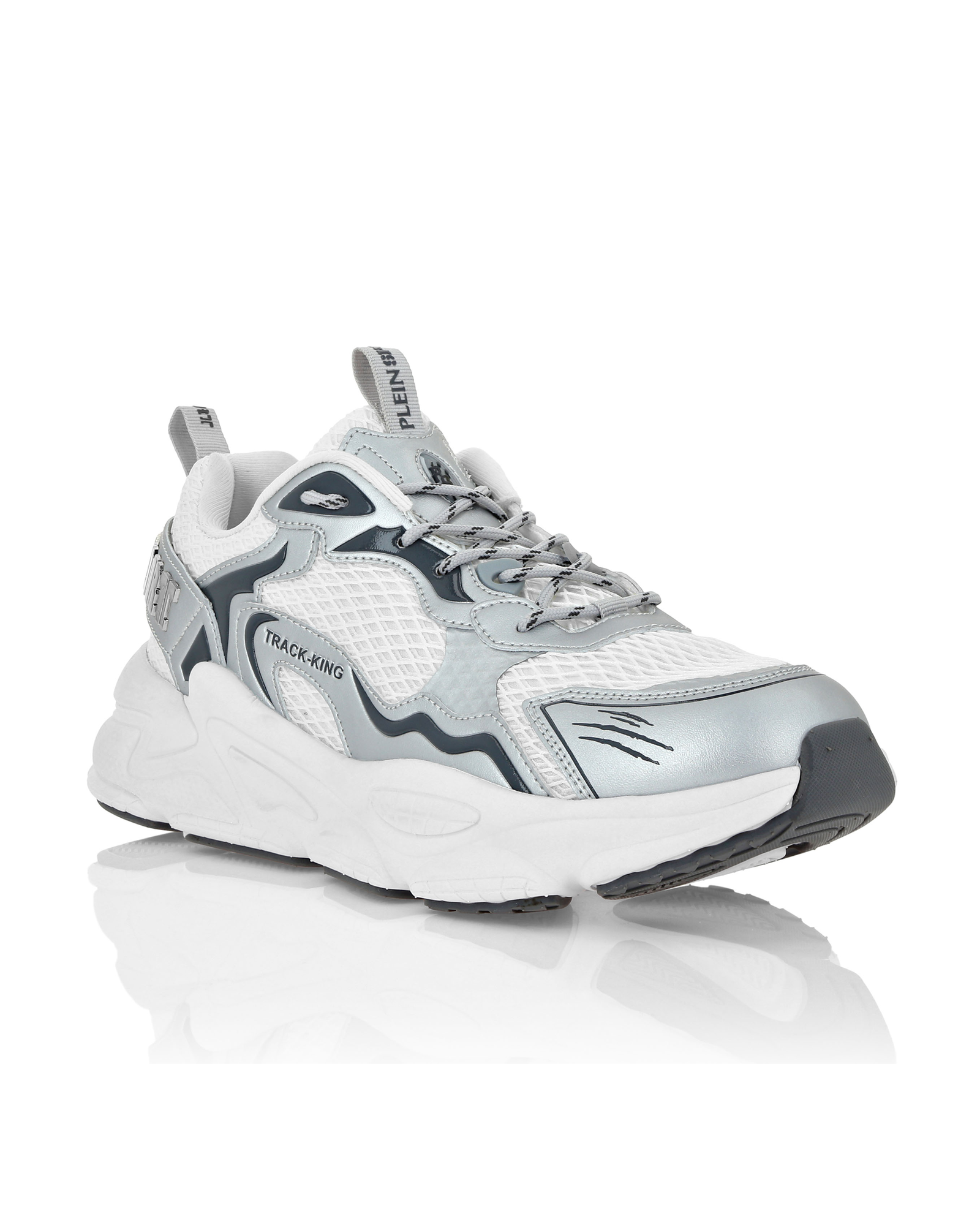 Biało-szare sneakersy Track-King - Image #1