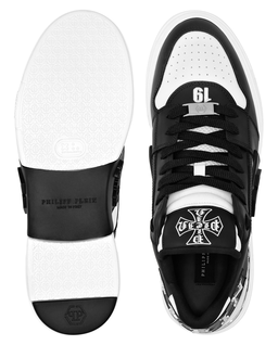 Czarno-białe sneakersy Low Top Phantom Kicks - Image #3