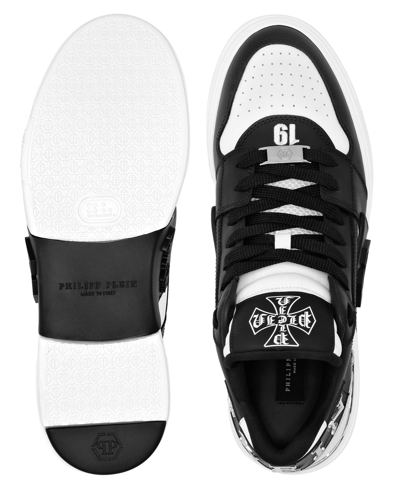Czarno-białe sneakersy Low Top Phantom Kicks - Image #3