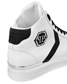 Białe sneakersy Mid Top - Image #2