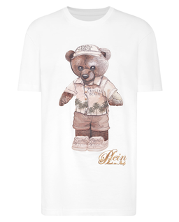 Biały t-shirt Teddy Beach - Image #4