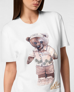 Biały t-shirt Teddy Beach - Image #3