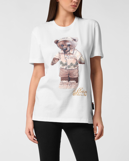 Biały t-shirt Teddy Beach - Image #0