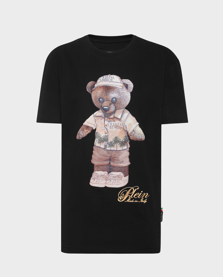 Czarny t-shirt Teddy Beach
