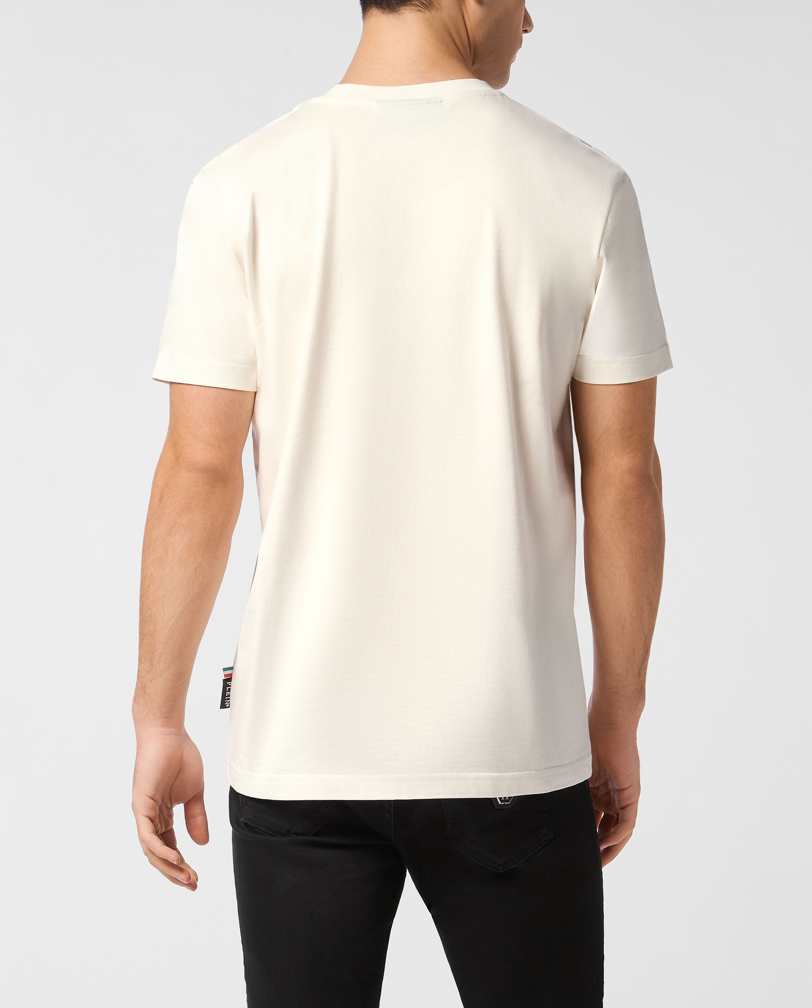 Bawełniany t-shirt z naszywką - Image #1