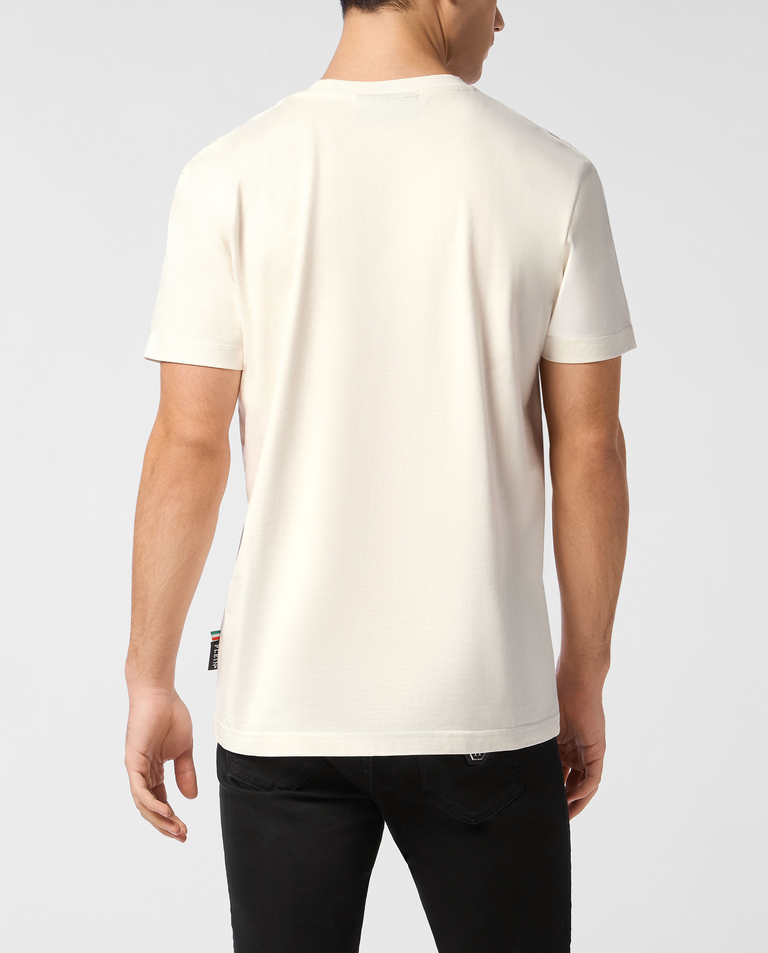 Bawełniany t-shirt z naszywką - Image #1