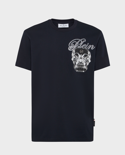 Granatowy t-shirt z naszywką - Image #0