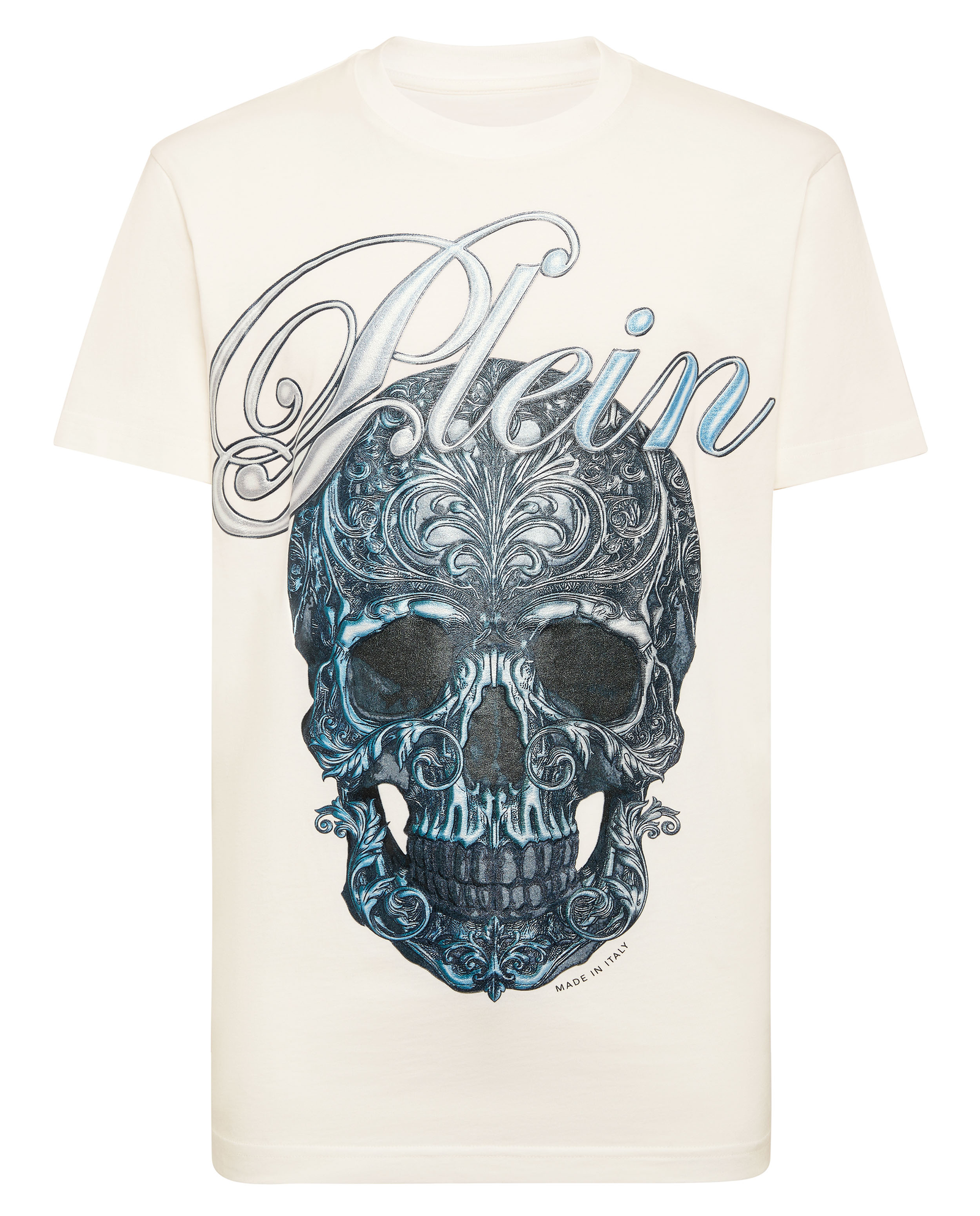 Biała koszulka Gradient Skull - Image #4