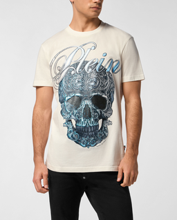 Biała koszulka Gradient Skull - Image #0
