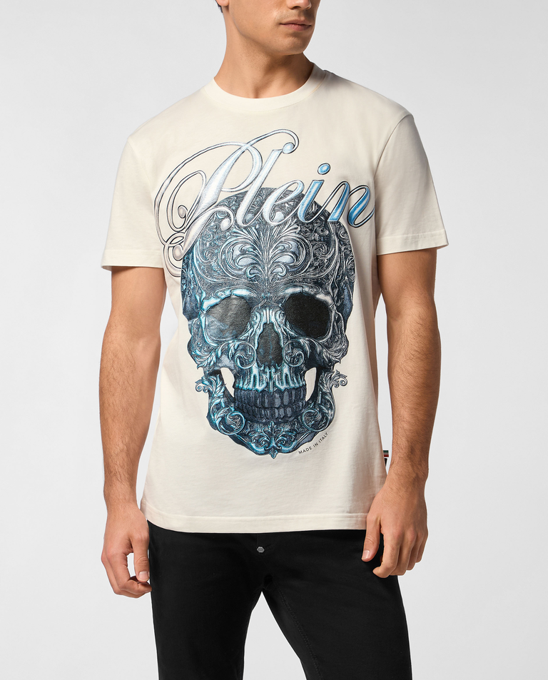 Biała koszulka Gradient Skull - Image #0