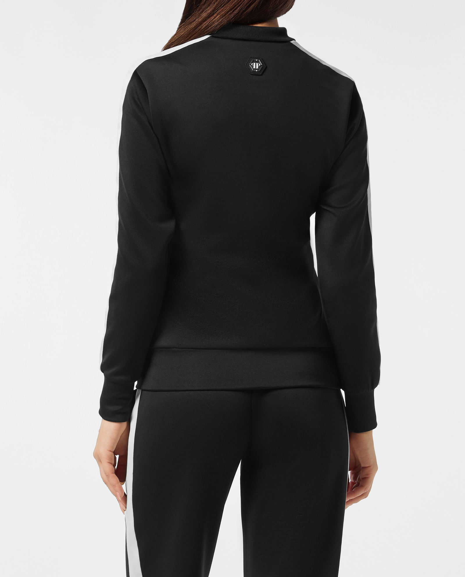 Czarna bluza rozpinana z logo - Image #1