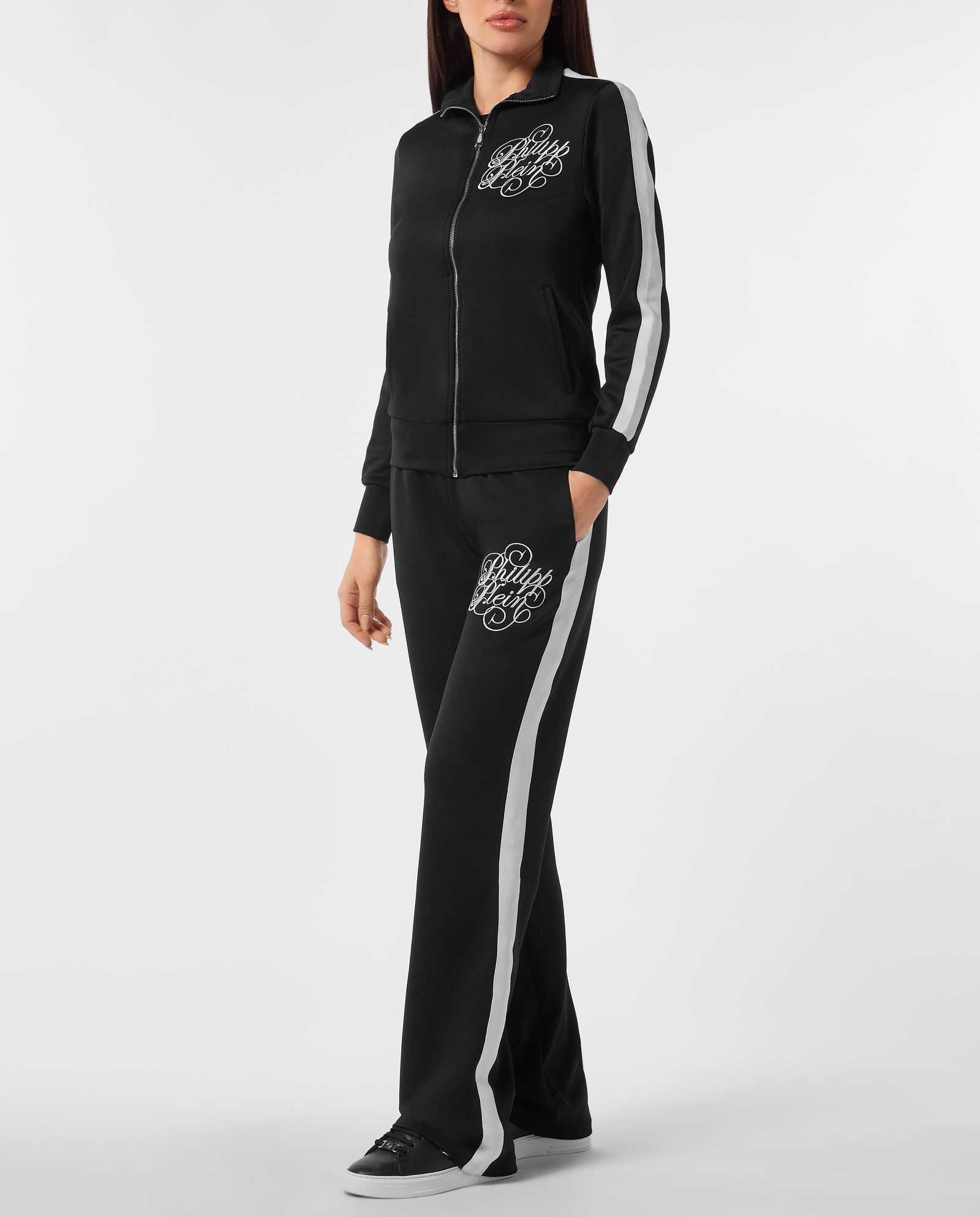 Czarna bluza rozpinana z logo - Image #2