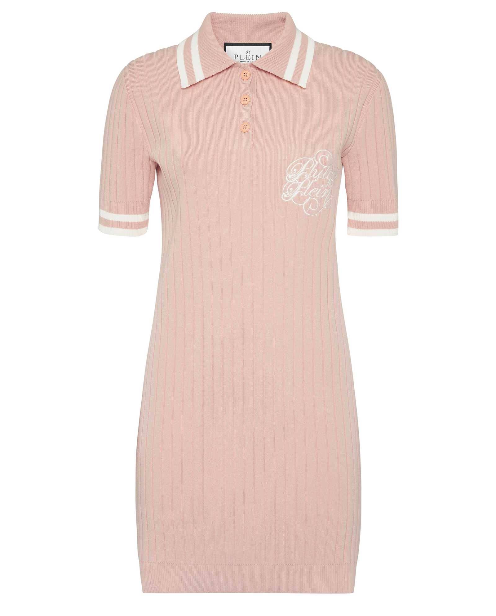Dzianinowa sukienka polo - Image #4