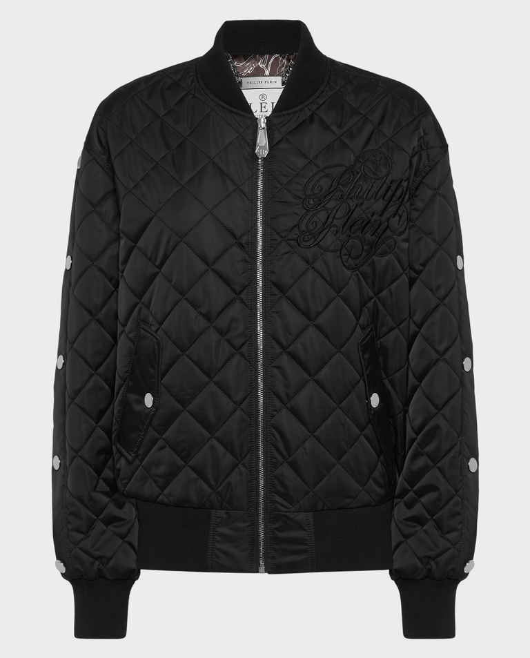 Pikowana kurtka bomber Diamond Signature