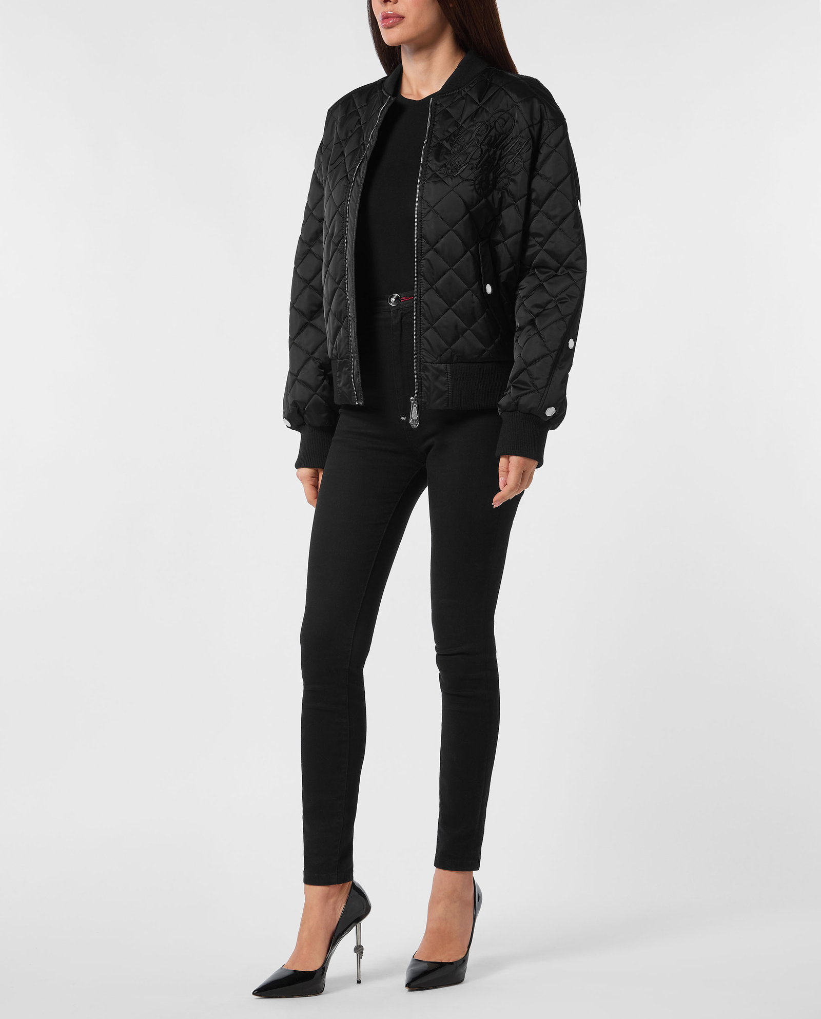 Pikowana kurtka bomber Diamond Signature - Image #2