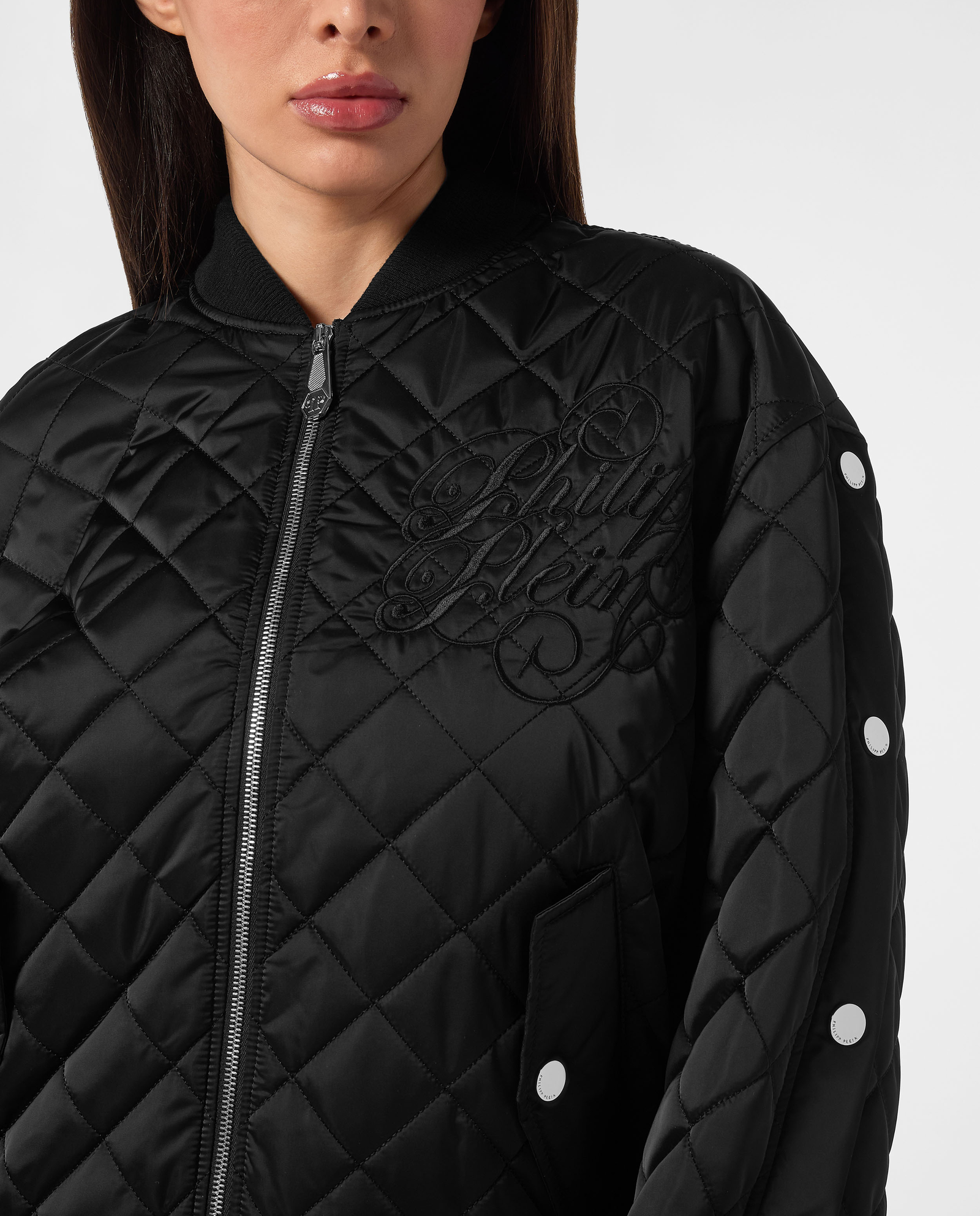 Pikowana kurtka bomber Diamond Signature - Image #5