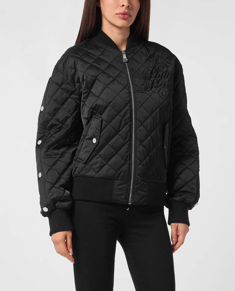 Pikowana kurtka bomber Diamond Signature - Image #0