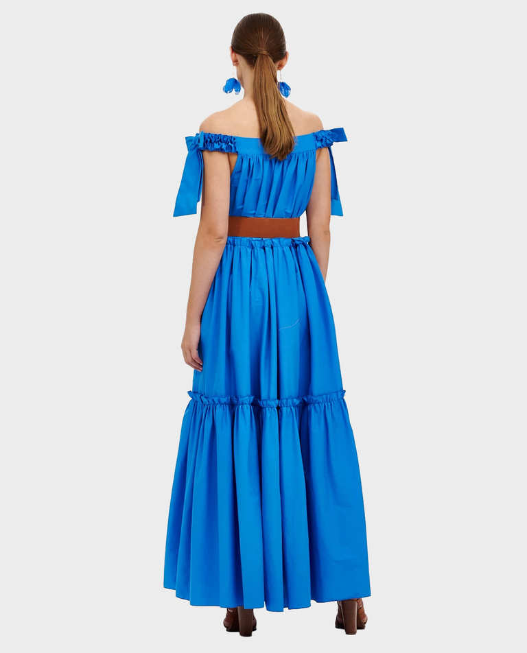 Niebieska maxi sukienka Corato - Image #2