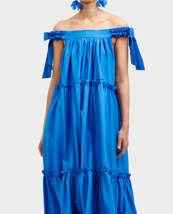 Niebieska maxi sukienka Corato - Image #4