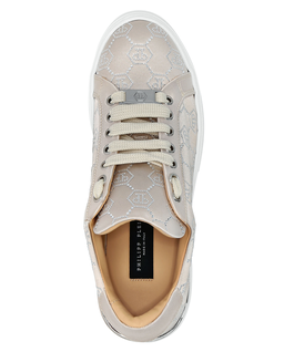 Satynowe sneakersy z monogramem - Image #2