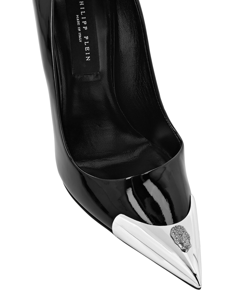 Czarne szpilki Decollete Hi-Heels Skull 120 - Image #2