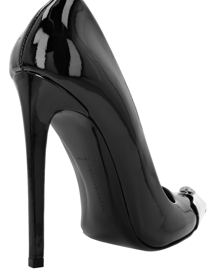 Czarne szpilki Decollete Hi-Heels Skull 120 - Image #3
