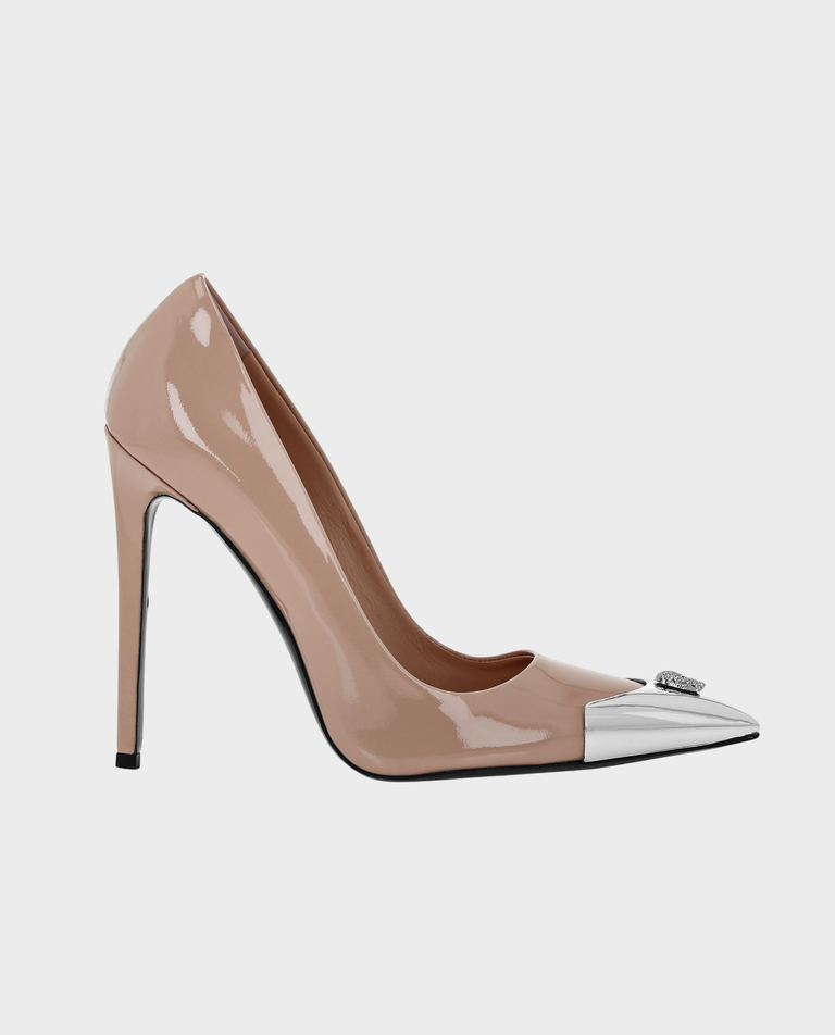 Beżowe szpilki Decollete Hi-Heels Skull 120 - Image #0