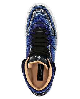 Granatowe sneakersy Hi-Top Strass - Image #3