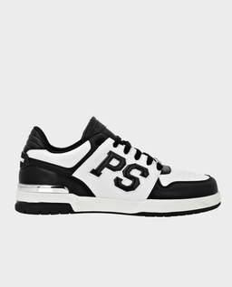 Czarno-białe sneakersy z logo - Image #0