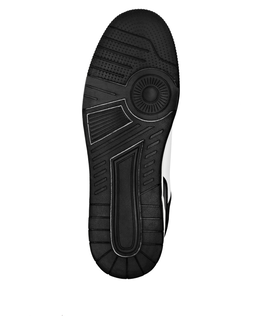 Czarno-białe sneakersy z logo - Image #5