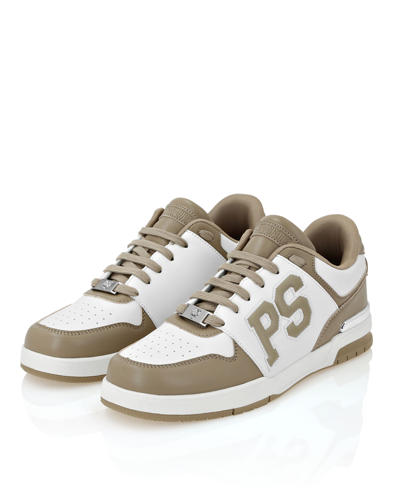 Biało-beżowe sneakersy - Image #1