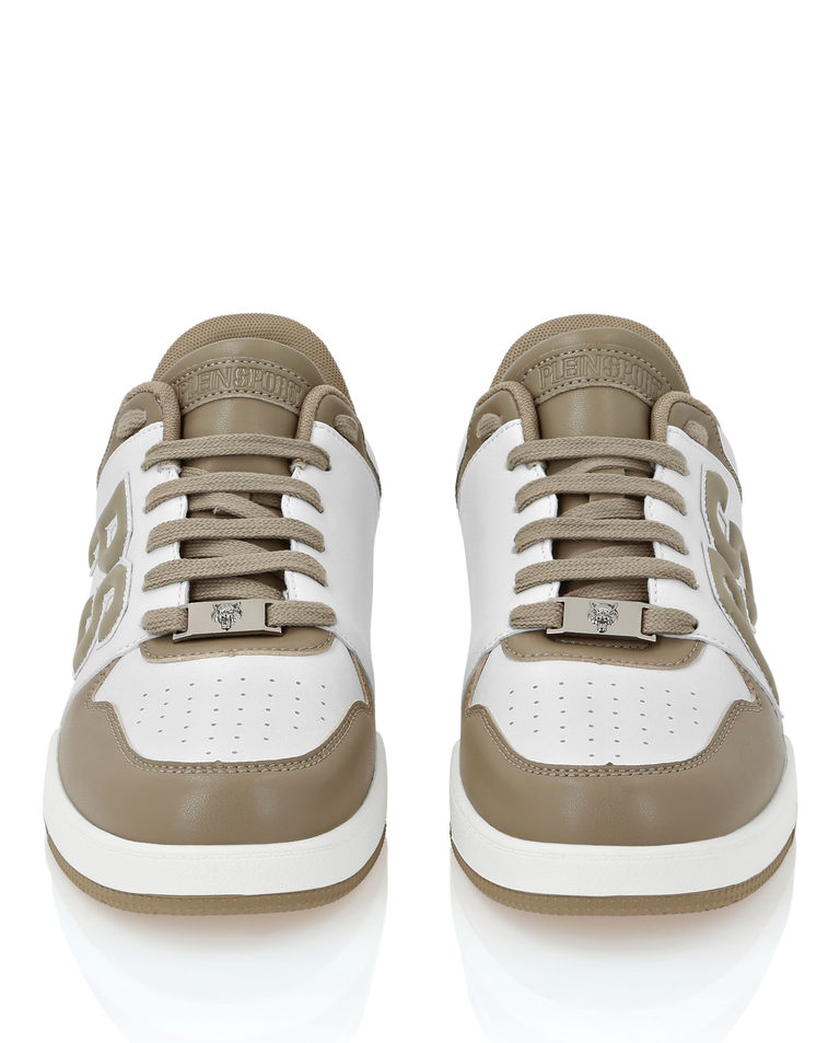 Biało-beżowe sneakersy - Image #5