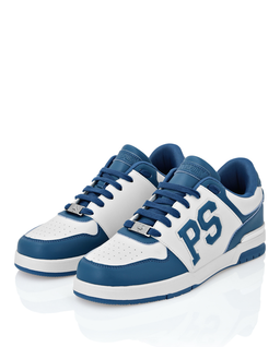 Biało-niebieskie sneakersy - Image #4