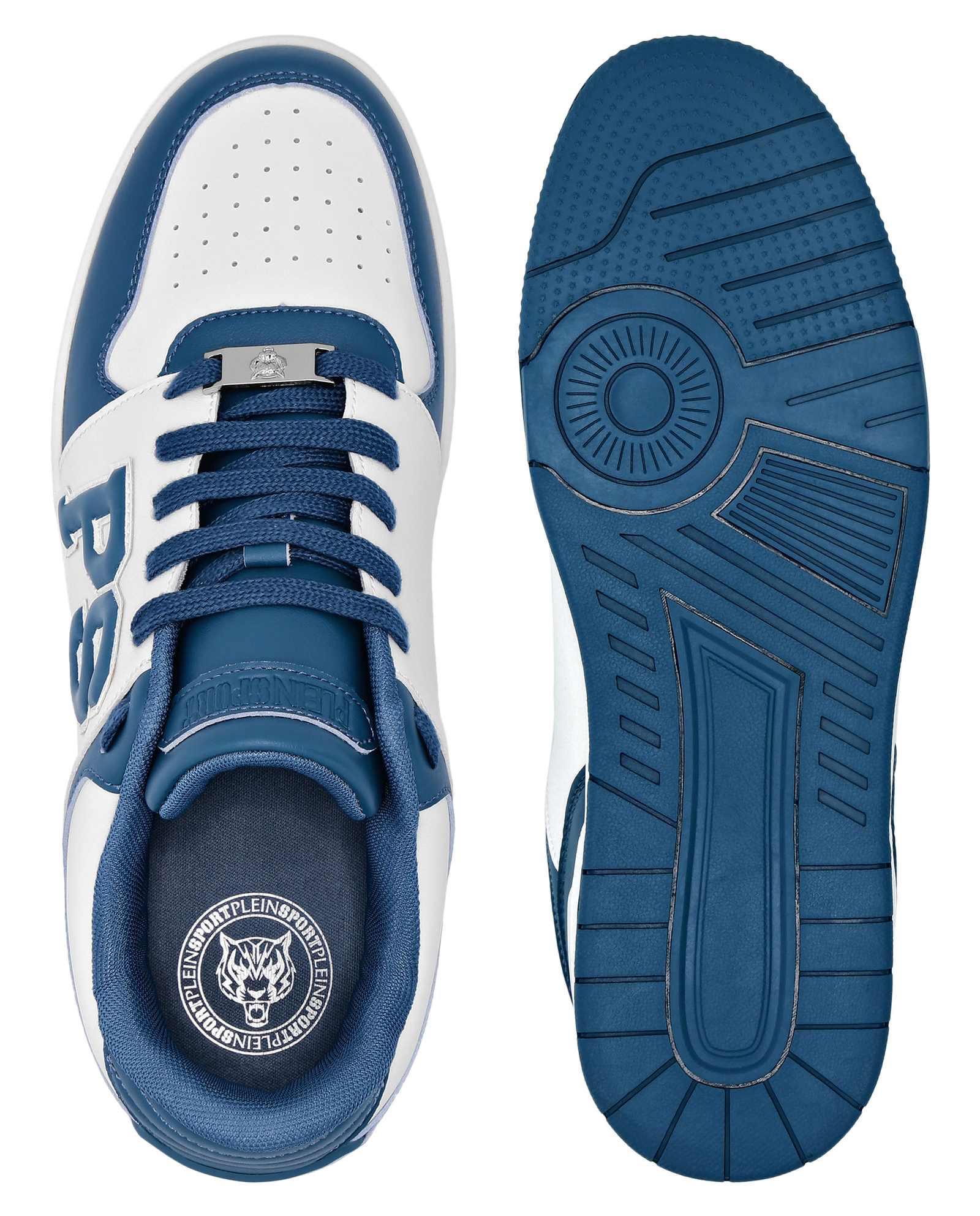 Biało-niebieskie sneakersy - Image #6