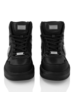 Czarne sneakersy SK8R Plein High - Image #2