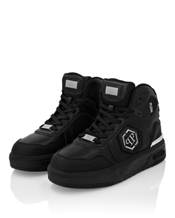 Czarne sneakersy SK8R Plein High - Image #5