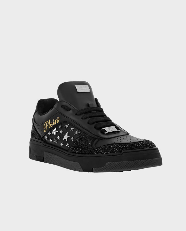 Czarne sneakersy Low Top z ćwiekami - Image #1