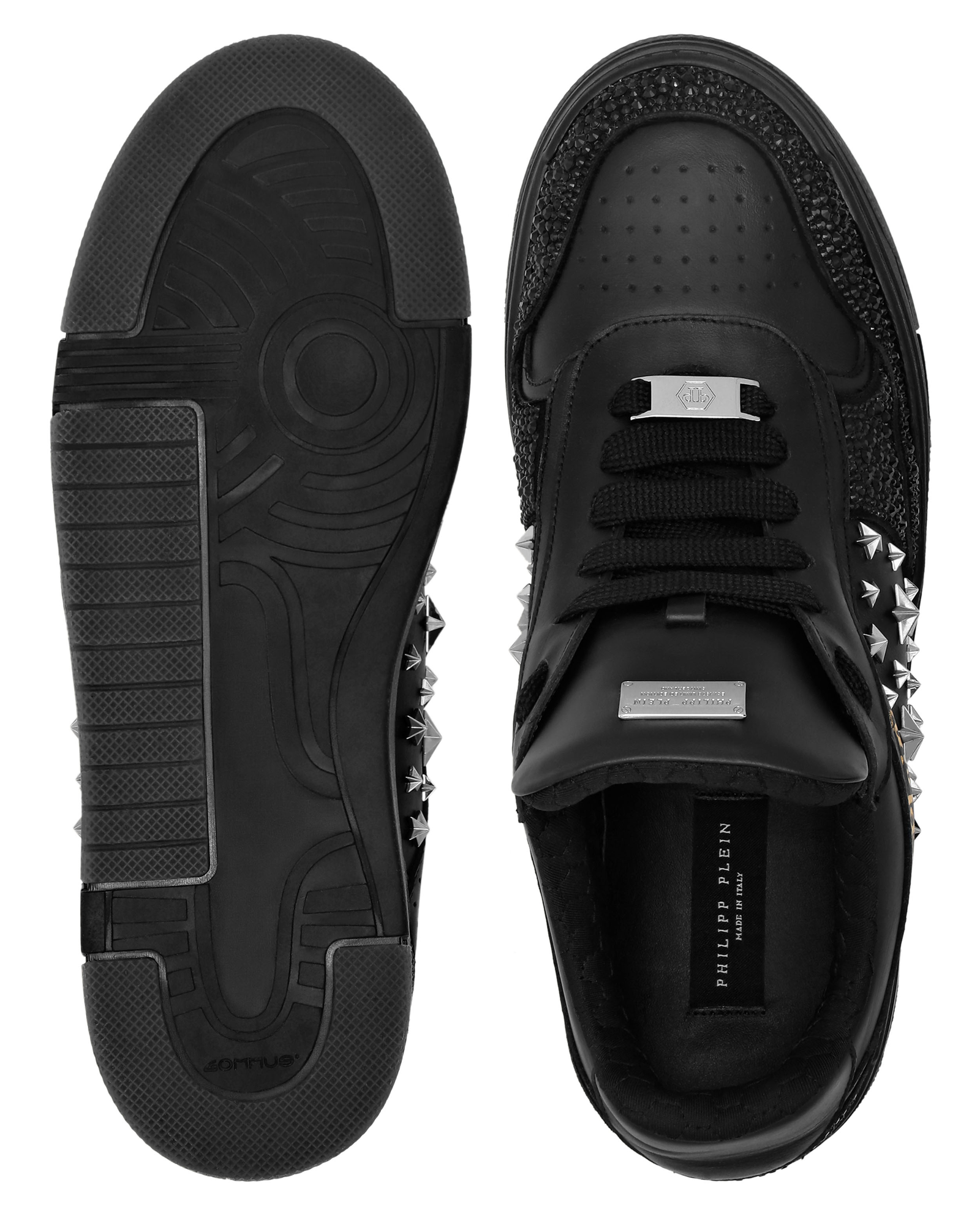 Czarne sneakersy Low Top z ćwiekami - Image #2
