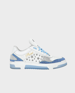Białe sneakersy Low Top z ćwiekami - Image #0