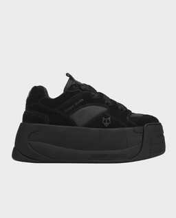 Czarne sneakersy na platformie Snatch - Image #0