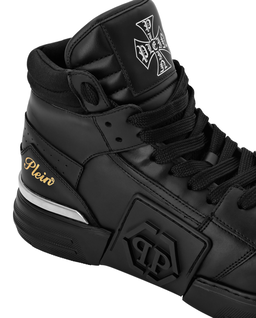 Czarne sneakersy Mid Top Phantom Kicks - Image #2