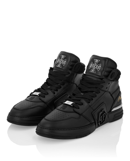 Czarne sneakersy Mid Top Phantom Kicks - Image #4
