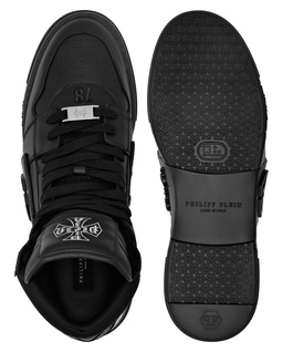 Czarne sneakersy Mid Top Phantom Kicks - Image #6