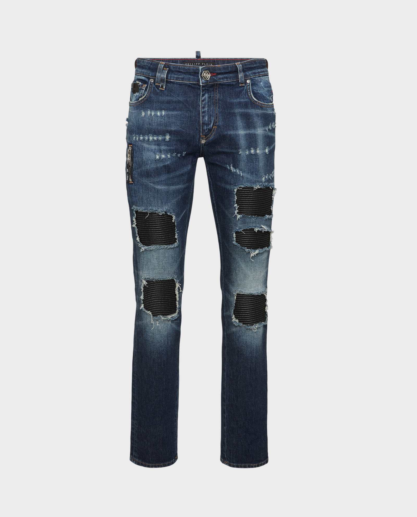 Granatowe jeansy Rock Star Fit - Image #0